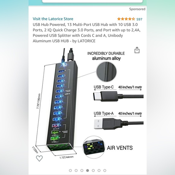 USB HUB Multiport - Picture 2 of 10